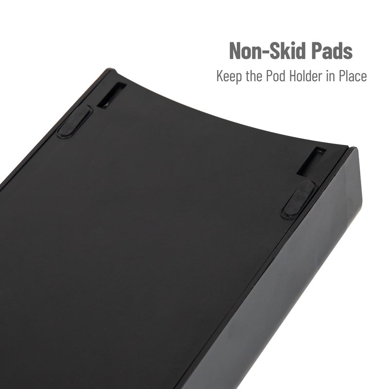 Mind Reader Anchor Collection, Single Serve Coffee Pod Drawer, 12-14 Coffee Pod Capacity, Countertop Organizer, Black - Image 4